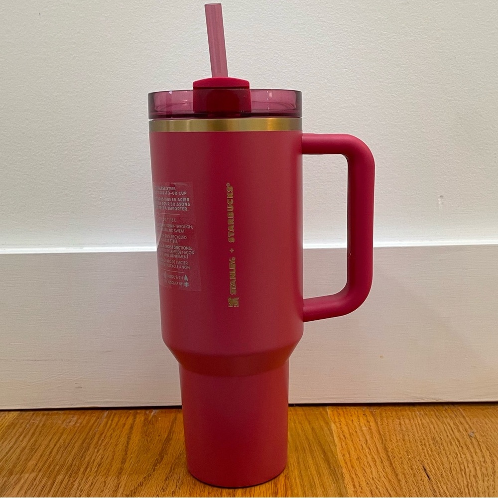 NWT 2024 Starbucks Holiday Pink Stanley. Size 40 ounce.